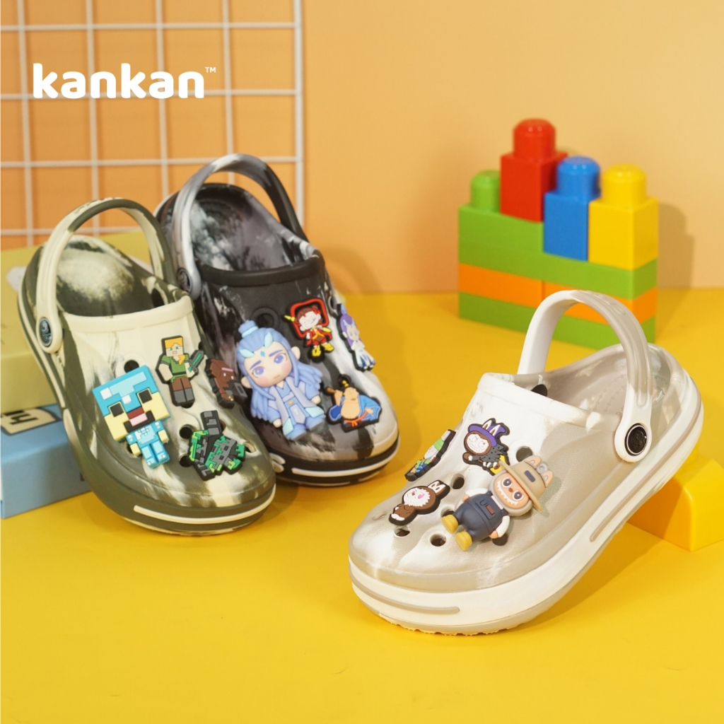 Dép Sục Cho Bé Trai KanKanStore Người Nhện Siêu Nhân Chó Cứu Hộ Ô Tô KA46