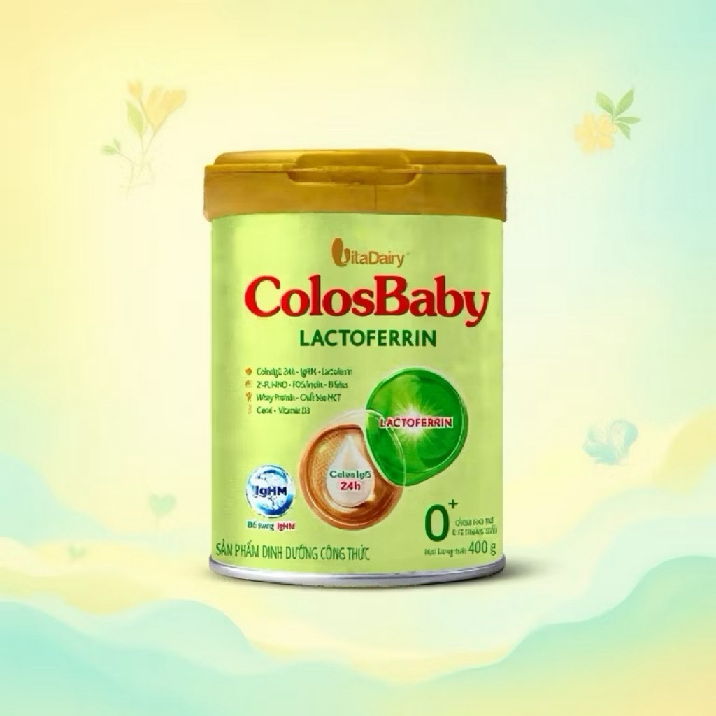 Colosbaby Lactoferrin 0+ 1+ 2+ lon 800g (Date mới)