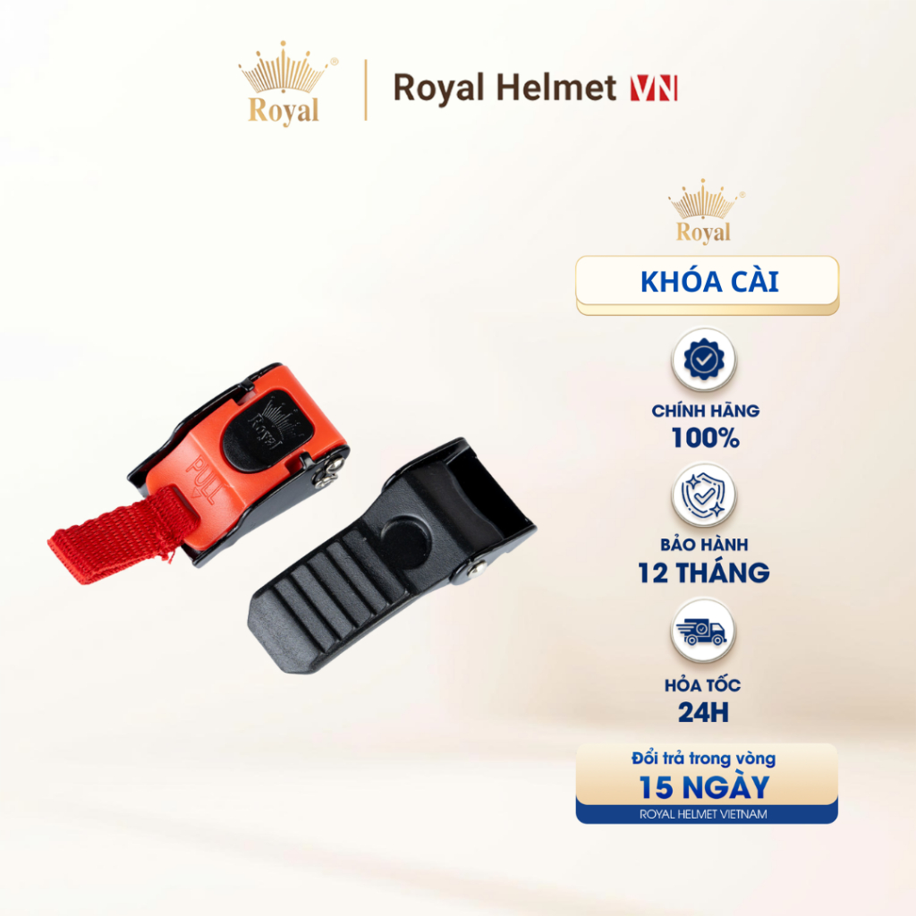 [PHỤ KIỆN] Chốt Khóa Cài Mũ Bảo Hiểm Royal | Royal Helmet VN - Nhà Sản Xuất