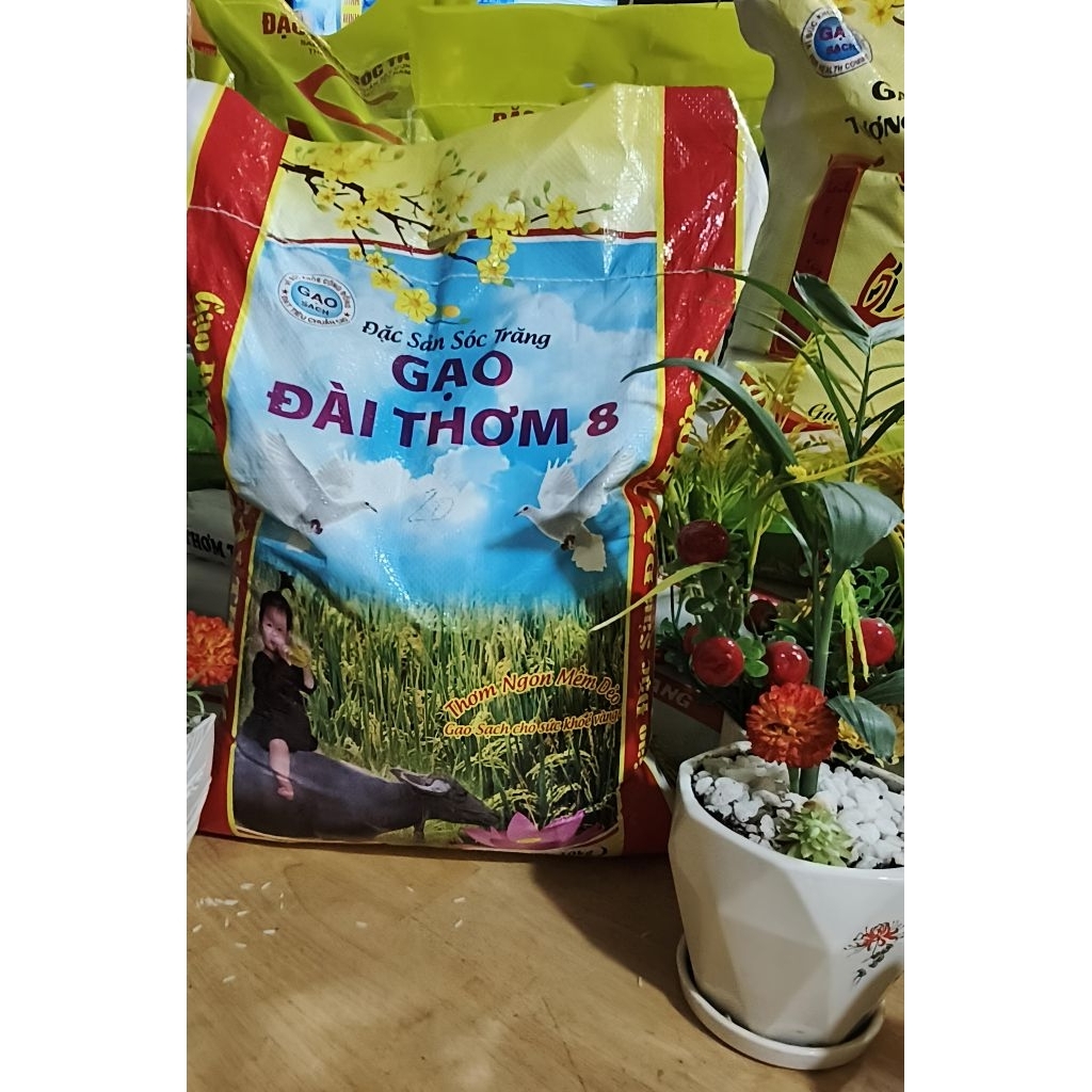 gạo Đài thơm 8 THƠM DẺO 10 KG