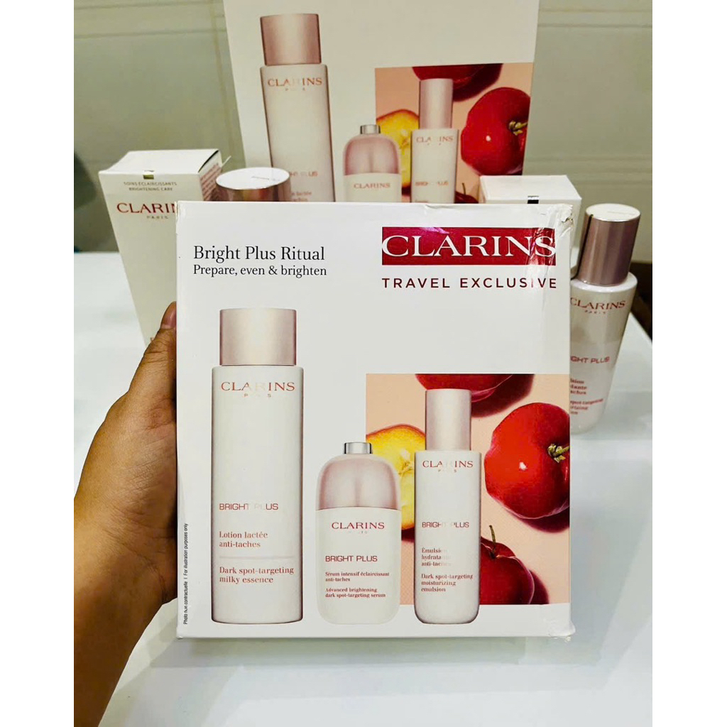 🌸 Set Clarins Bright Plus Chăm Sóc Da Sáng Khỏe