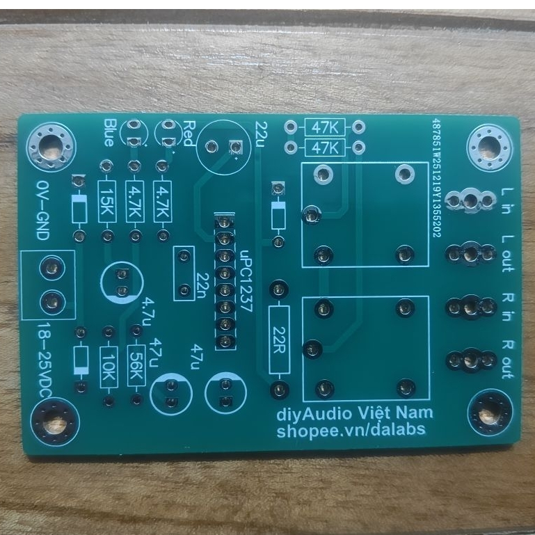 C13 Mạch bảo vệ loa sử dụng IC uPC1237 (01 PCB)