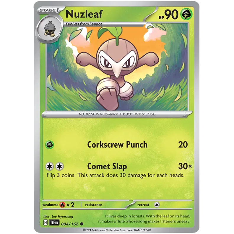 TEF - Pokemon TCG - Nuzleaf - Common - 004/162