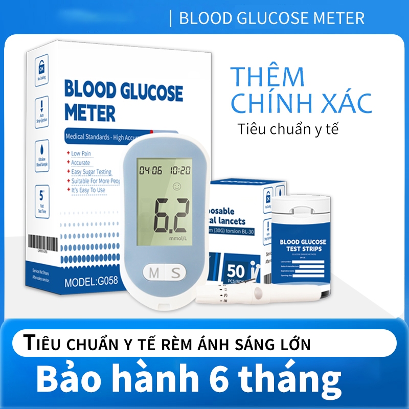 Glucometer Test Kit With Strip 50 Glucose Meter Complete Set Blood Glucose Meter