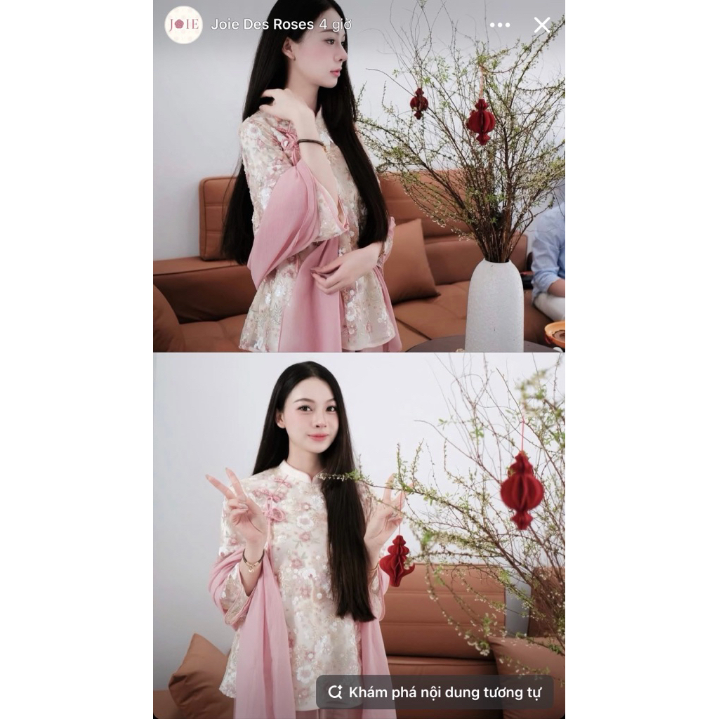 áo Cẩm Joie des roses