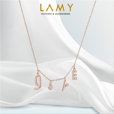 Dây chuyền bạc nữ LAMY Twinkling Love Necklace Rose Gold 6413