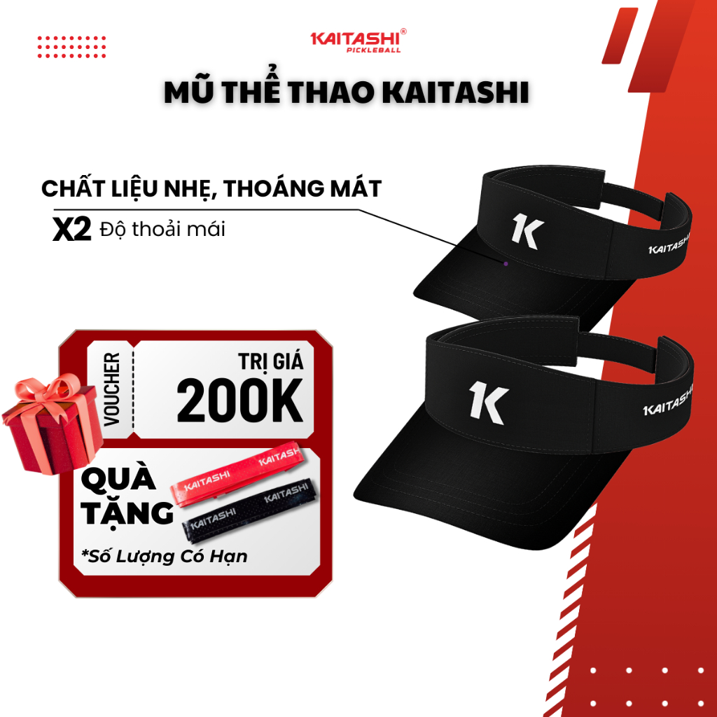 Mũ Lưỡi Trai Nửa Đầu Kaitashi , Thoáng Khí, Chống Nắng, Thể Thao Ngoài Trời, Unisex Siêu Nhẹ