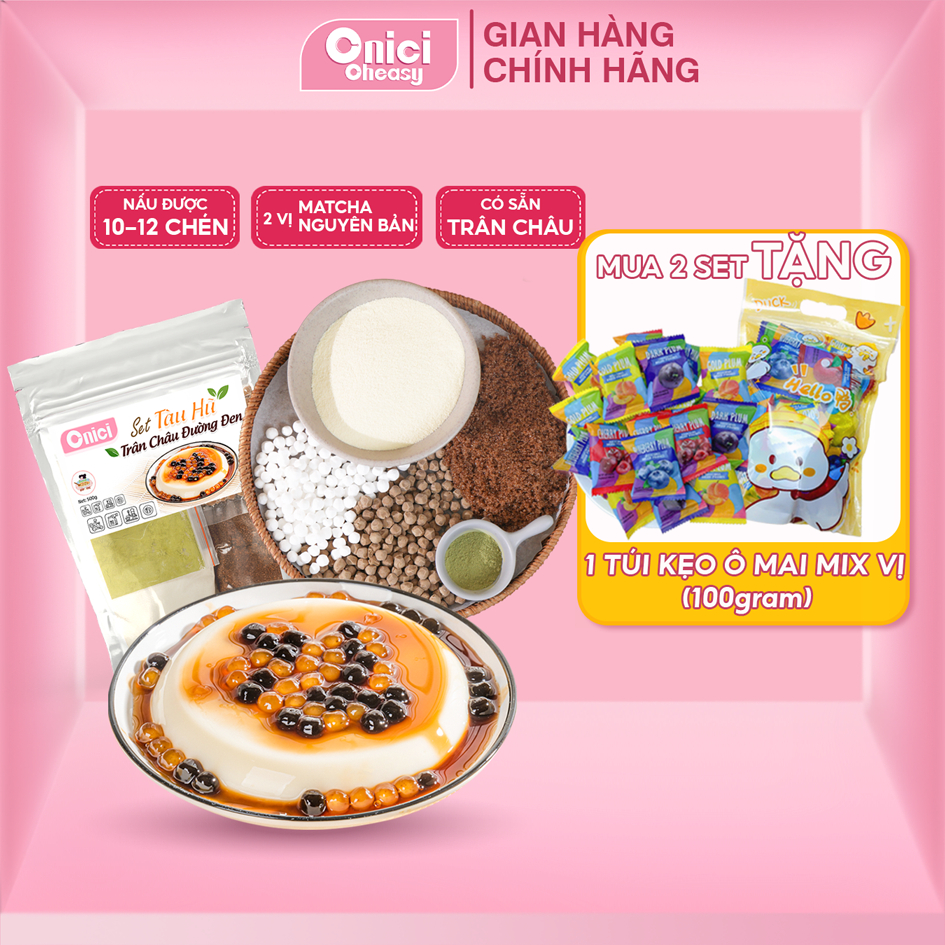 Set Tàu Hủ Trân Châu Đường Đen (SET 10 CHÉN)