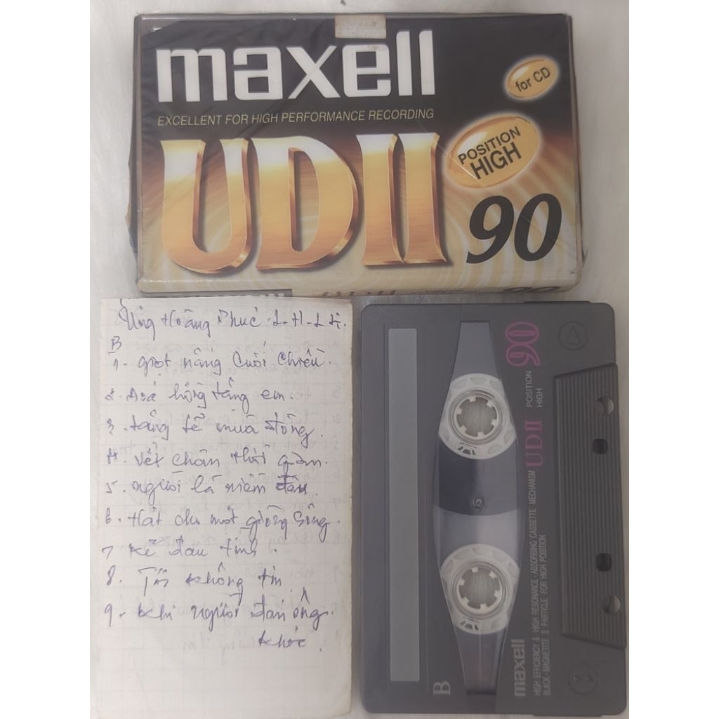 Cassette Maxell UDII 90 – Nhạc Trẻ – Châu Gia Kiệt, Ưng Hoàng Phúc