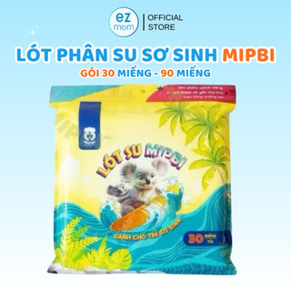 Lót Phân Su Sơ Sinh Mipbi Miếng Lót Phân Su Cho Bé Sơ Sinh 3 Lớp Gói 30 Miếng
