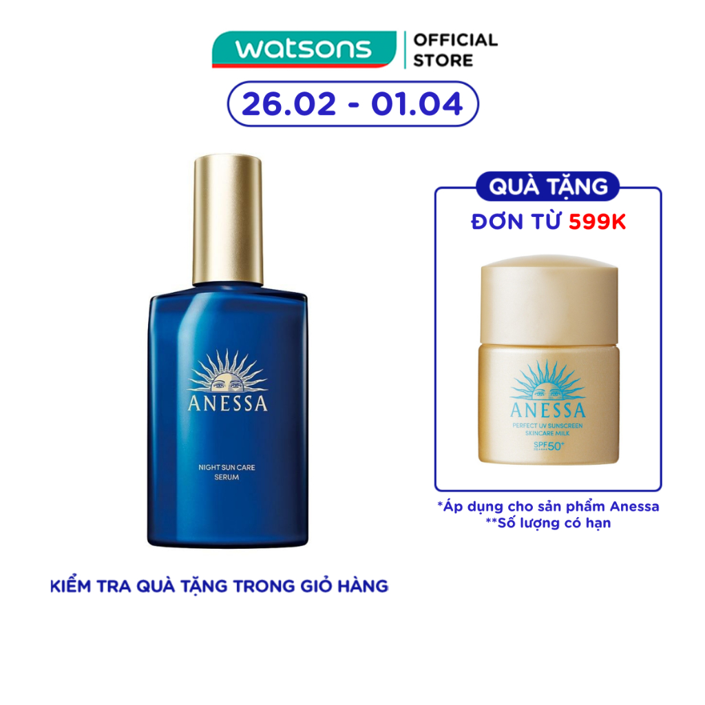 Serum Dưỡng Da Và Phục Hồi Da Sau Nắng Anessa Night Sun Care Serum 180ml
