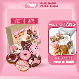 Set nguyên liệu làm bánh Donut ONICI làm thành phẩm 10-12 bánh