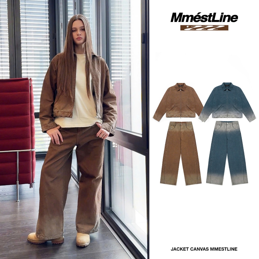 [DEAL MỞ BÁN] Set Jacket Canvas MMESTLINE Wash