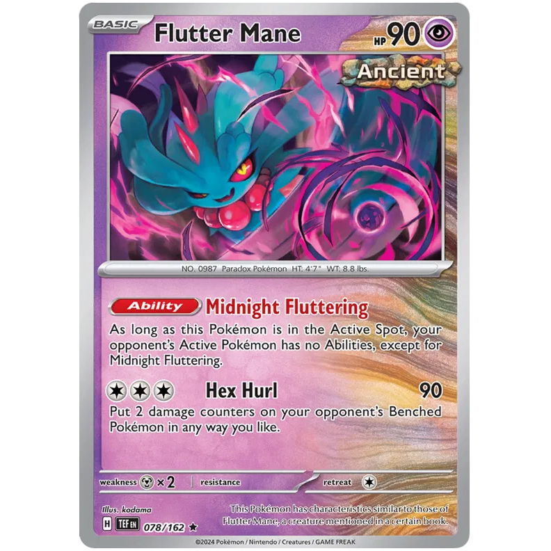 TEF - Pokemon TCG - Flutter Mane - Holo Rare - 078/162