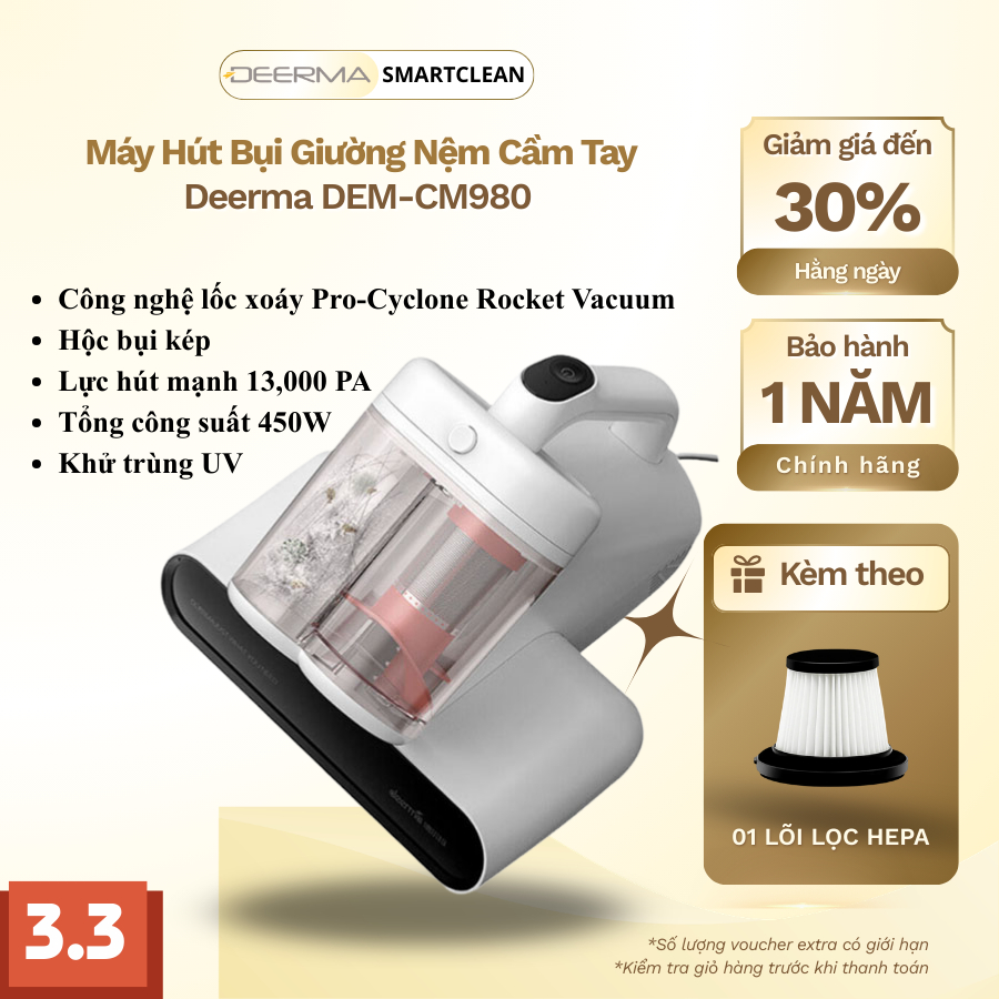 Máy Hút Bụi Giường Nệm/ Sofa Xiaomi Deerma DEM-CM980