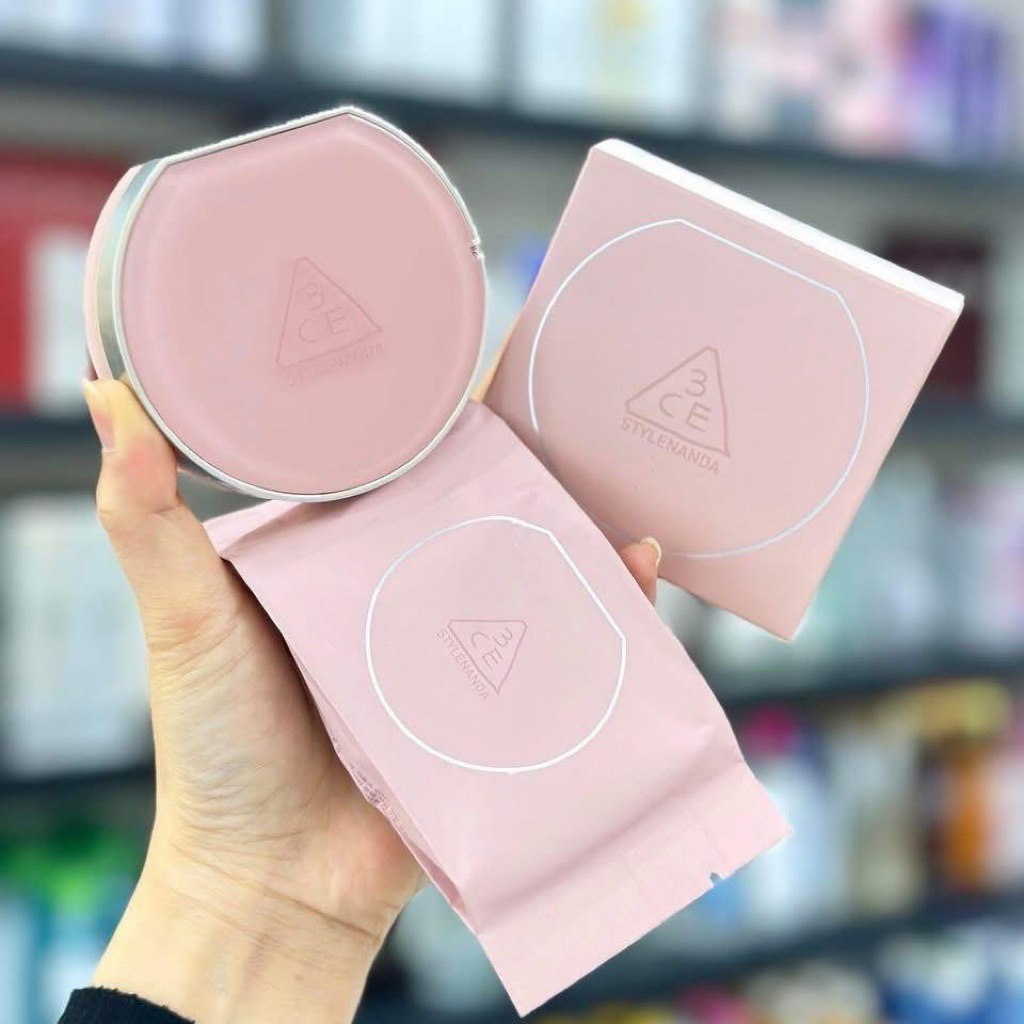 [KÈM REFILL] PHẤN NƯỚC 3CE FITTING MESH CUSHION + REFILL