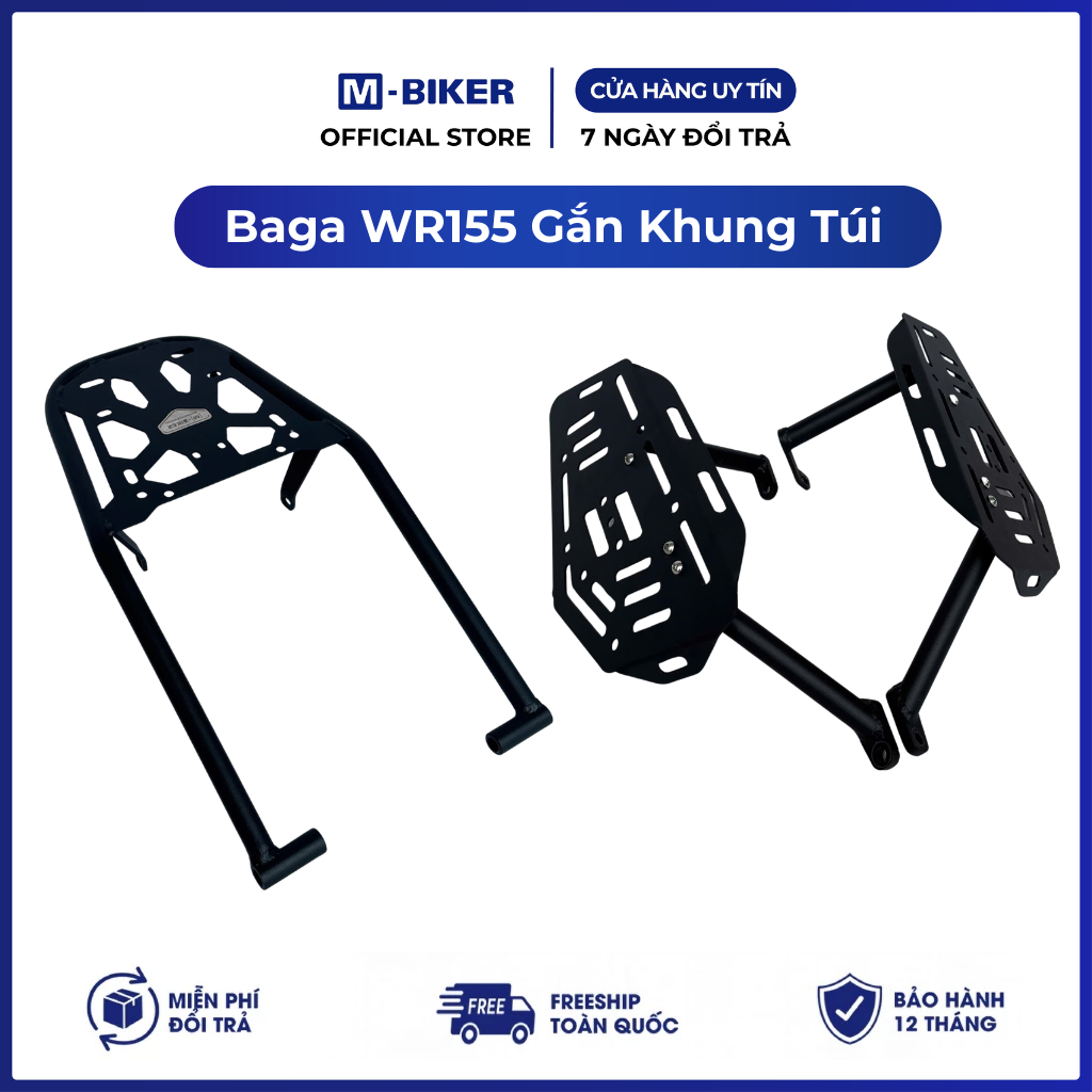 Baga WR155 Gắn Khung Treo Túi, baga wr155r gắn khung treo túi | M-Biker