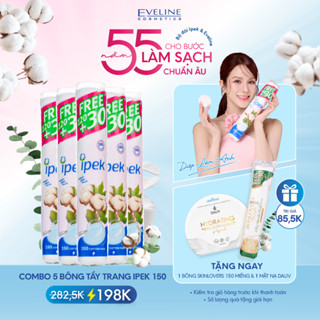 [IPEK x DLA] Combo 5 Bông tẩy trang làm sạch da Ipek cotton tự nhiên an toàn cho da 150 miếng