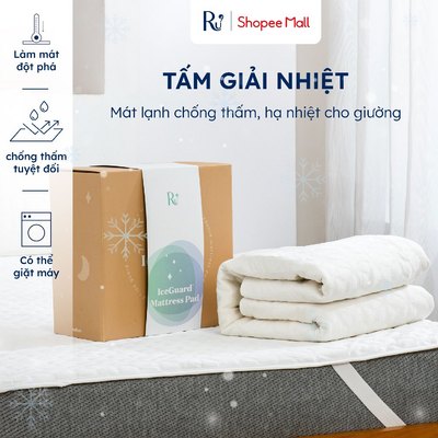 Tấm Giải Nhiệt Iceguard™ (Iceguard Pad) Ru9 | Chiếu Điều Hòa Mát Lạnh Chống Thấm| Hạ Nhiệt Cho Giường | Đủ Kích Thước