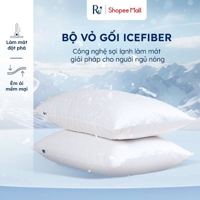 Vỏ Gối Nằm Vải Lạnh Icefiber™ Ru9 | Mát Mẻ Thoải Mái | Hạ Nhiệt Cho Gối | Công Nghệ Sợi Lạnh Tiên Tiến