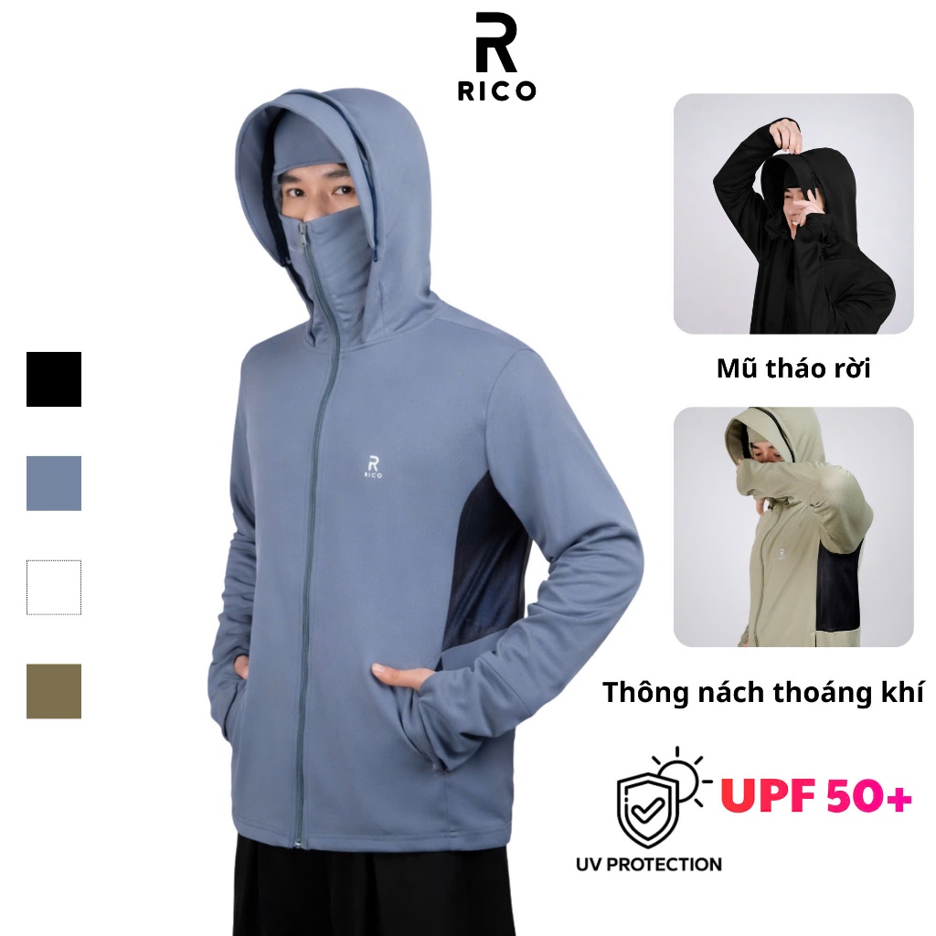 [ BẢN NÂNG CẤP ] Áo chống nắng 2 lớp phối lưới UPF50+ chống tia UV nam nữ M31 Rico