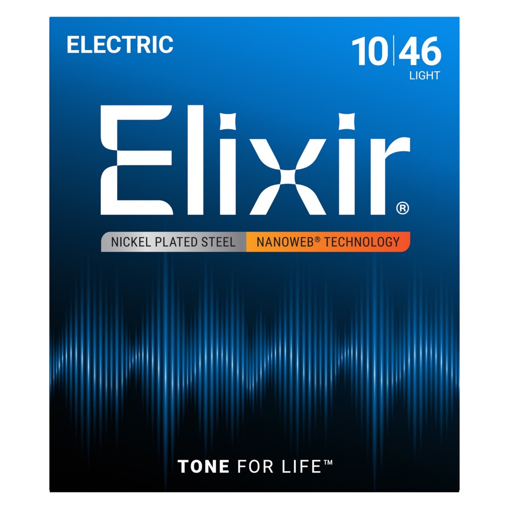 Dây Đàn Guitar Điện Elixir 12052 Nanoweb Nickel Flated Steel 10-46