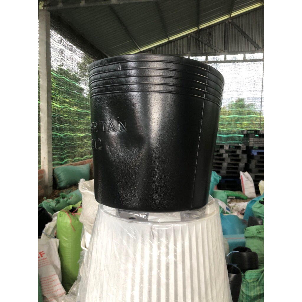Chậu nhựa đen mềm C12 (Combo 30 cái 130k)