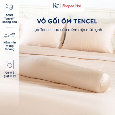 Vỏ Gối Ôm Ru9 Lụa Tencel 300TC Cao Cấp | Mềm Mịn Mát Lạnh | Màu Trơn - Nhiều Màu | Kích Thước 115cm