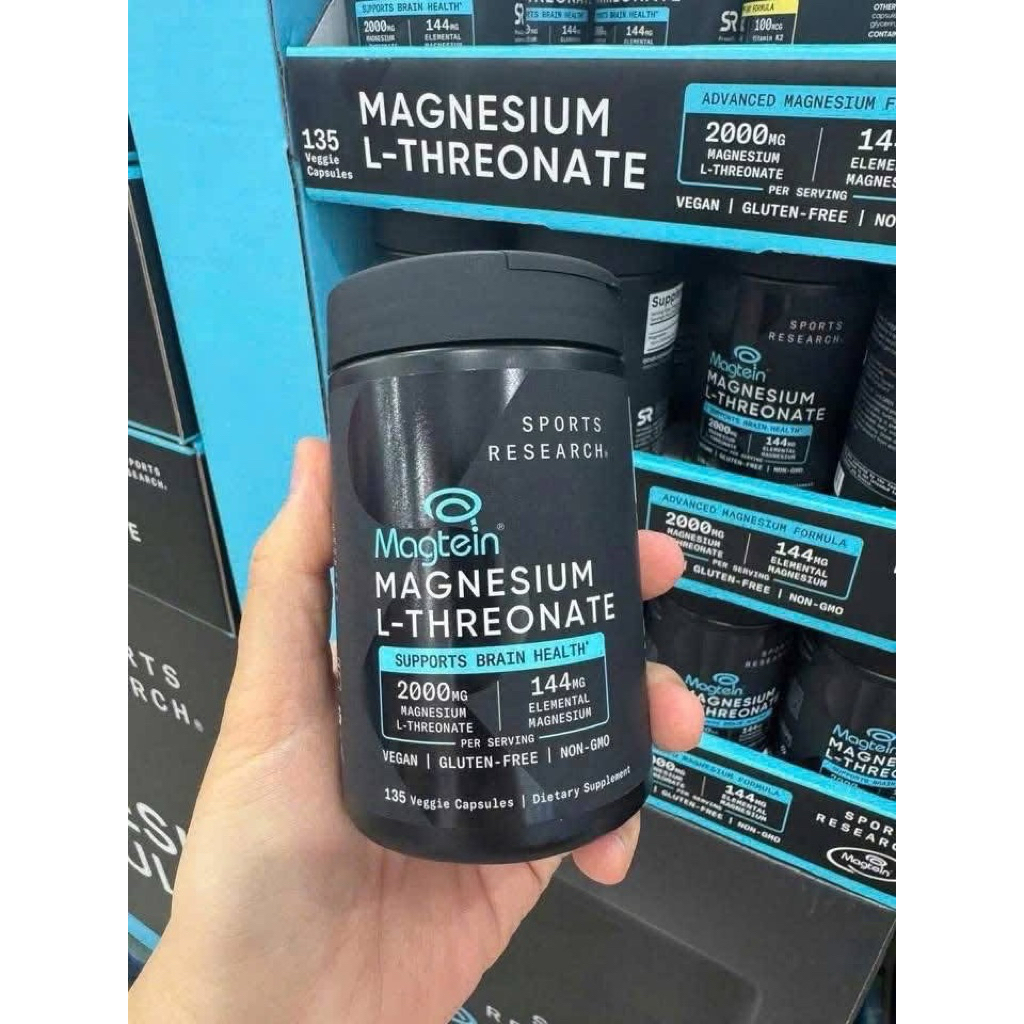 (Hàng chuẩn Costco ) -Viên uống bổ sung Magie Magtein Magnesium L-Threonate 135 viên