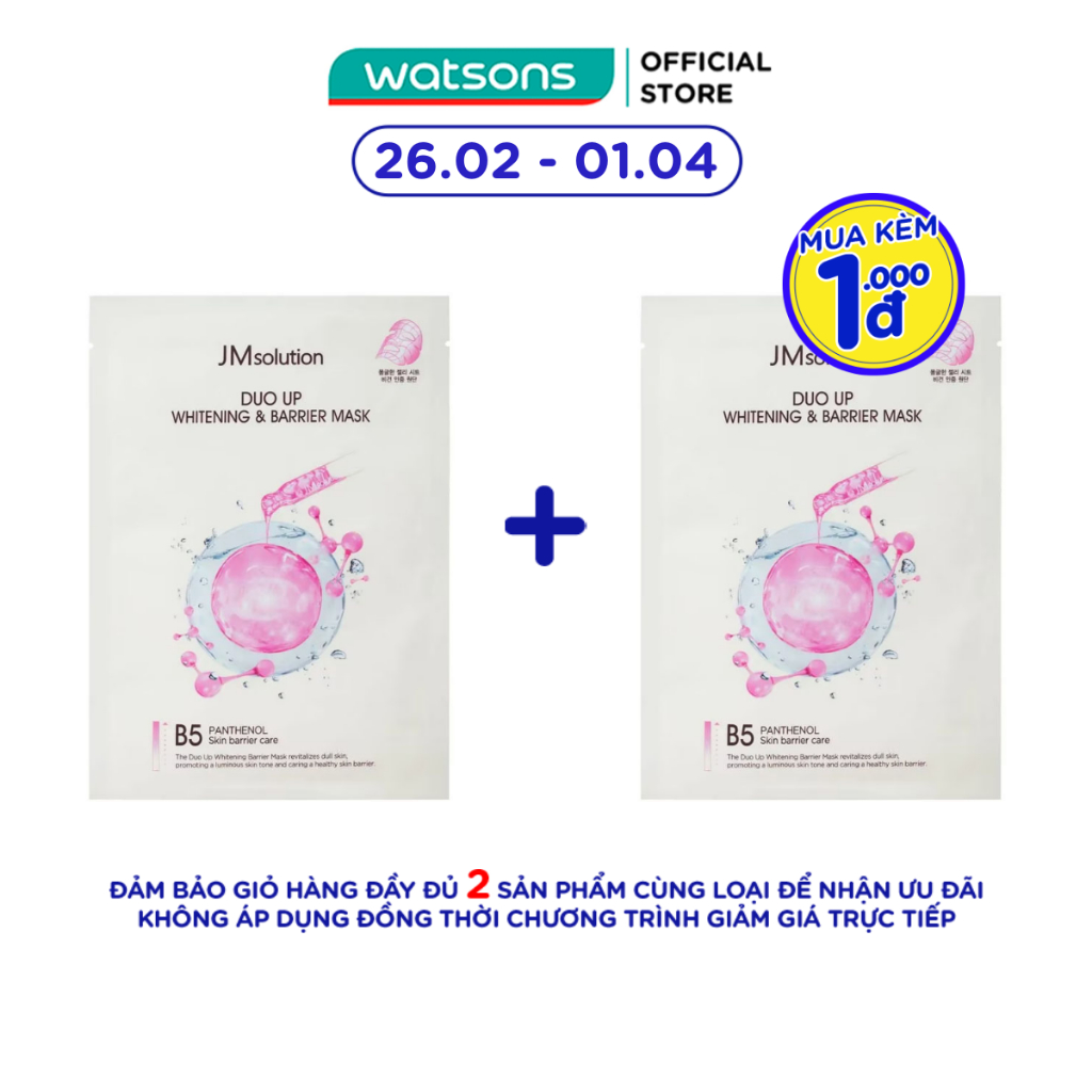 Mặt Nạ JMsolution Duo Up Whitening & Barrier Mask 30ml