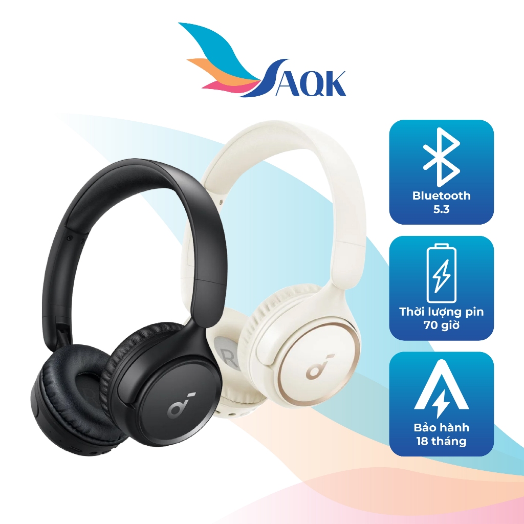 Tai nghe chụp tai Bluetooth Anker Soundcore Space H30i A3012 - Hàng chính hãng