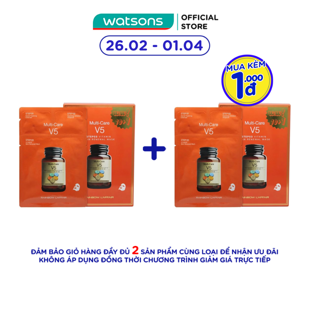 Mặt Nạ Dưỡng Da Rainbow L'Affair Multi-Care V5 Vitamin Skin Renewal 30ml