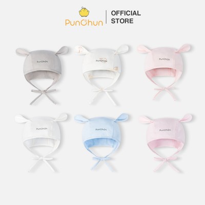 [PUNCHUN 0-6M] Mũ tai thú Punchun Cup chất liệu xuân hè cho bé sơ sinh