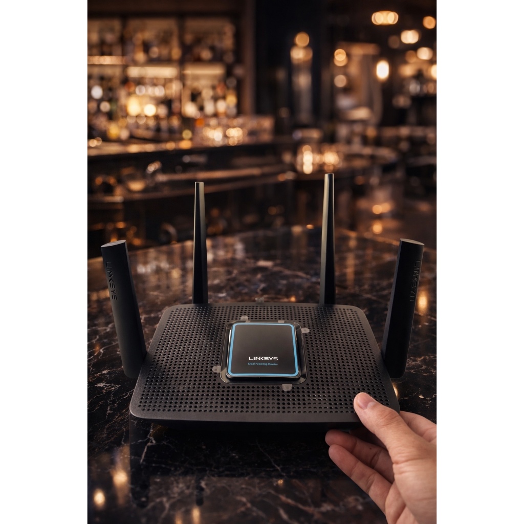 Router WiFi 6 Linksys MR9000X AC3000 Tri-Band (1 băng 2.4GHz + 2 băng 5GHz) Hàng Thanh Lý Bảo Hành 3