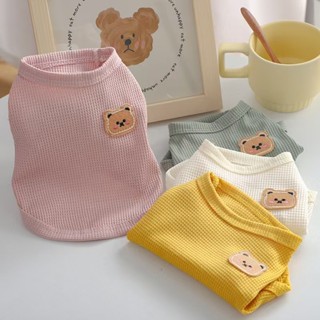 [Hỏa Tốc] Áo Thú Cưng Chó Mèo BONG PET, Áo Mặt Gấu Ba Lỗ Co Giãn - Thoáng Mát, Có Big Size Cho Poodle,Pug,Cori, Phốc Sôc