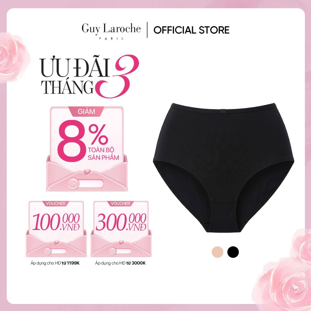 Quần lót GUY LAROCHE Pandemos lưng cao chất liệu thun lạnh cao cấp, phong cách tối giản tinh tế GU4M