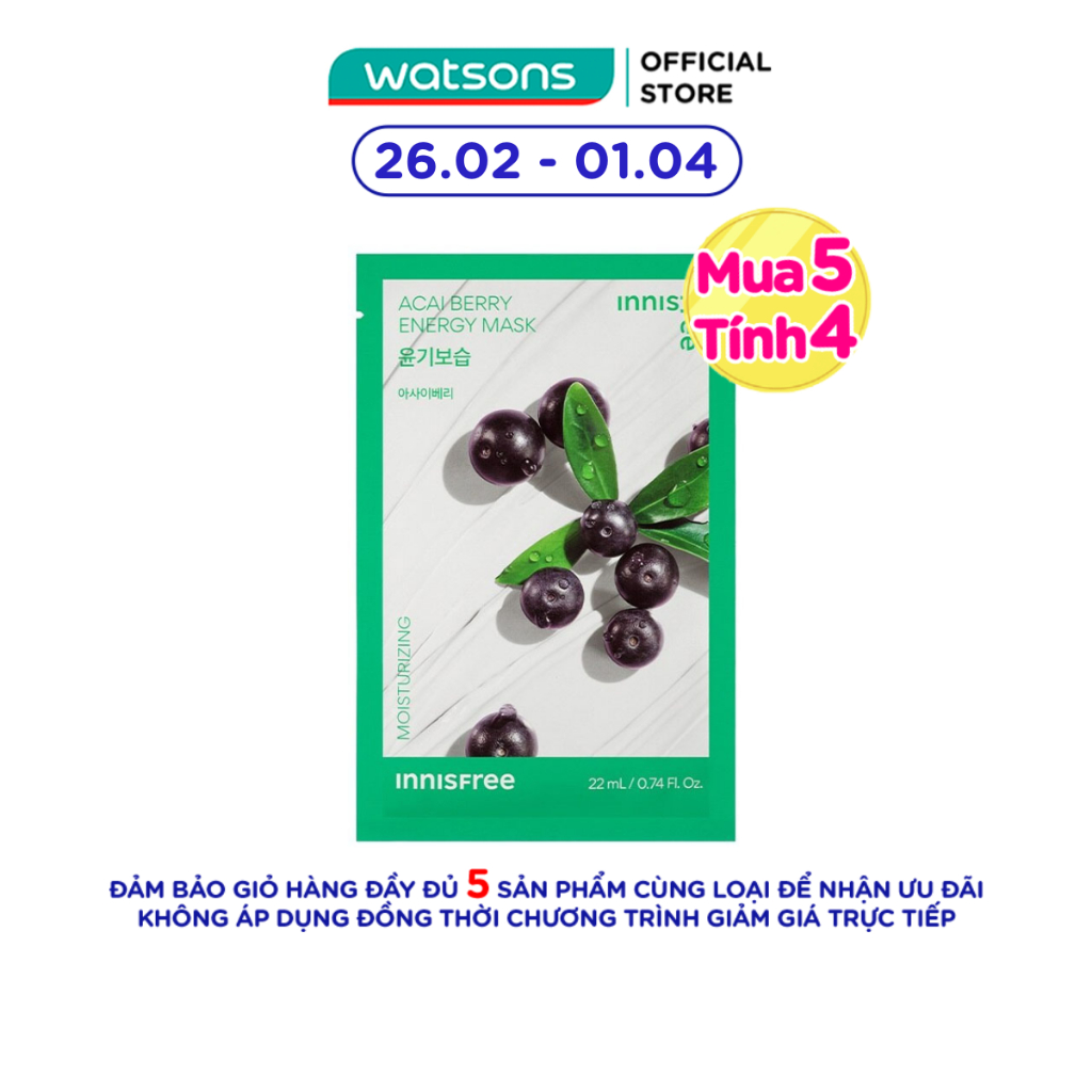 Mặt Nạ Innisfree Acai Berry Energy Mask 22ml