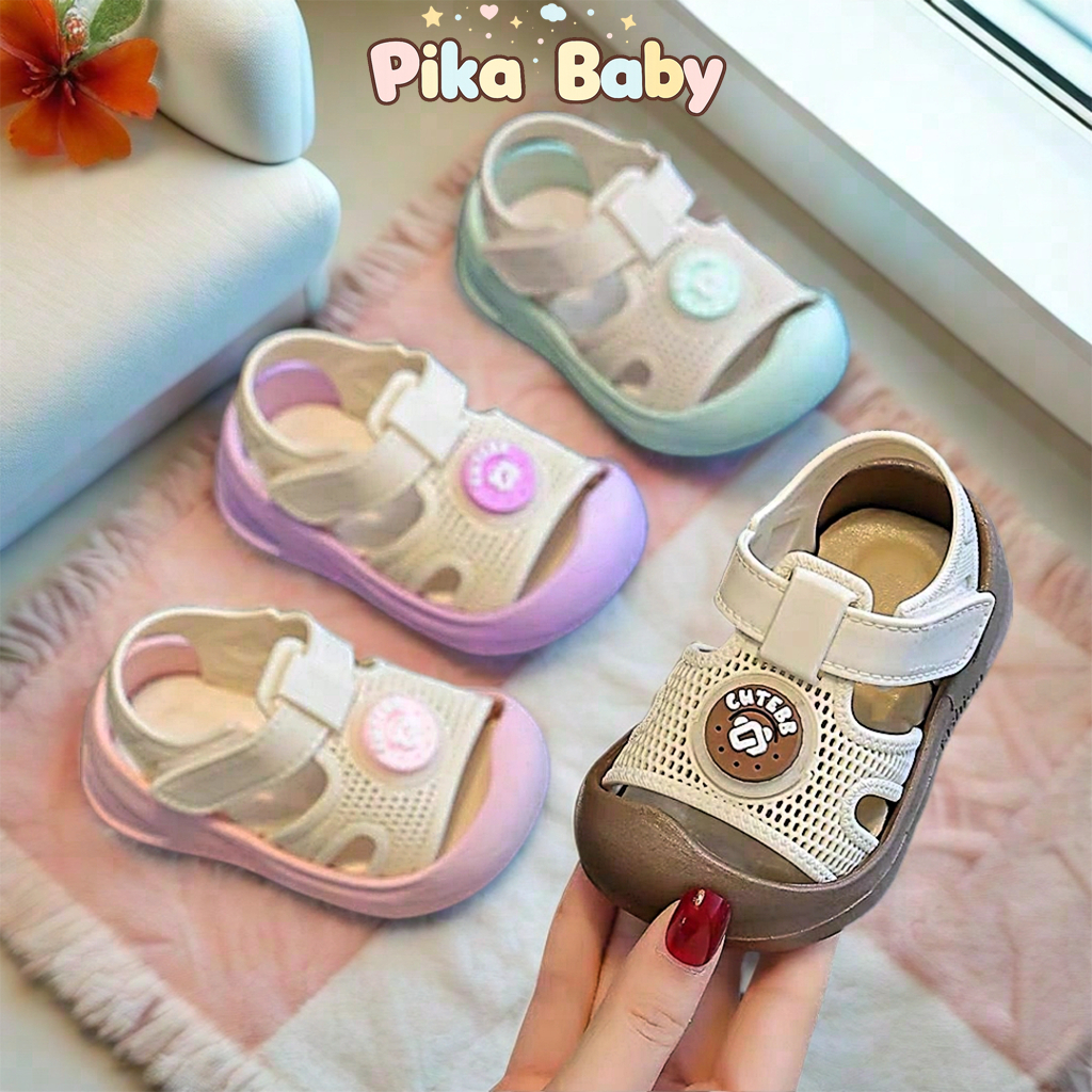 Dép Sandal Tập Đi Trẻ Em, Nhiều Màu Lưới Thoáng Khí, Đế Mềm Đế Mềm Chống Trượt, Cho Bé Trai Bé Gái