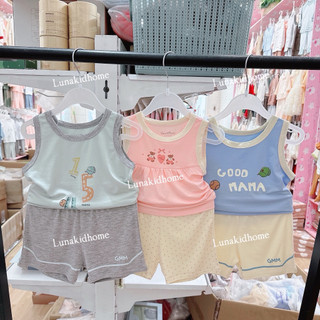 Bộ ba lỗ Goodmama mềm mịn cho bé (6-9M đến 24-36M)