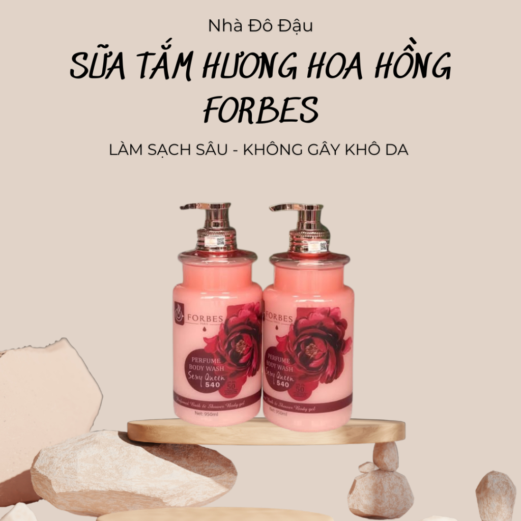 SỮA TẮM HƯƠNG NƯỚC HOA FORBES 950ML - DƯỠNG ẨM VÀ LÀM TRẮNG SÁNG DA