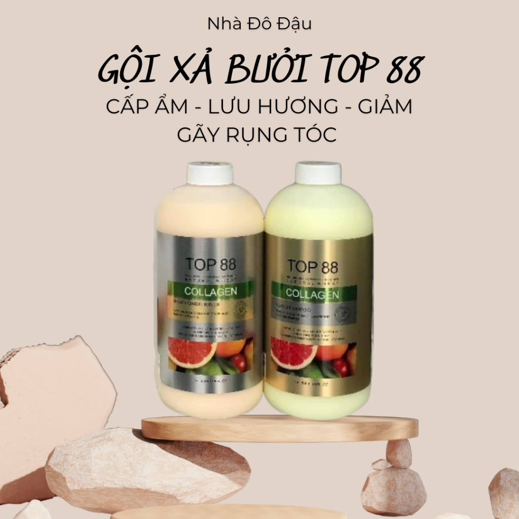 GỘI XẢ BƯỞI TOP88 800ML-CHỐNG RỤNG VÀ KÍCH THÍCH MỌC TÓC CHẮC KHỎE