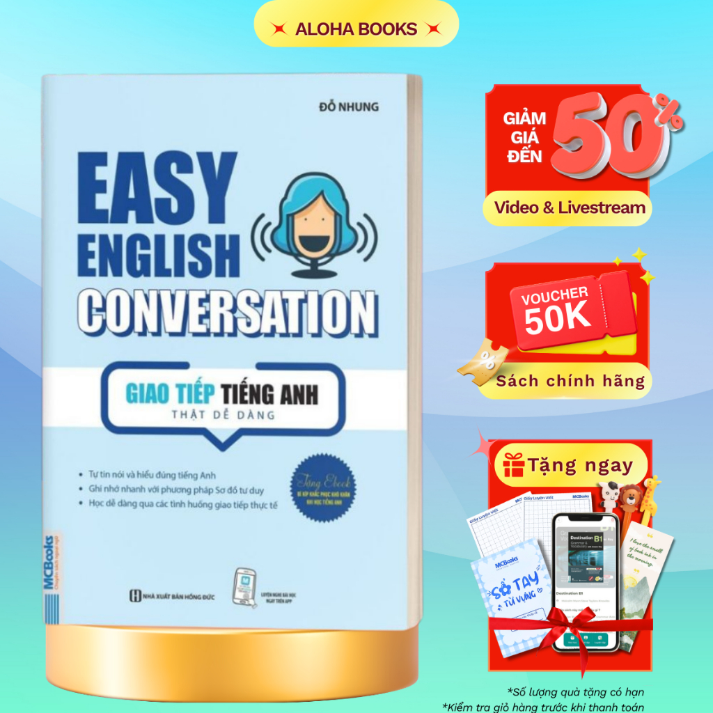 Sách - Easy English Conversation – Giao Tiếp Tiếng Anh Thật Dễ Dàng - Học Kèm Online