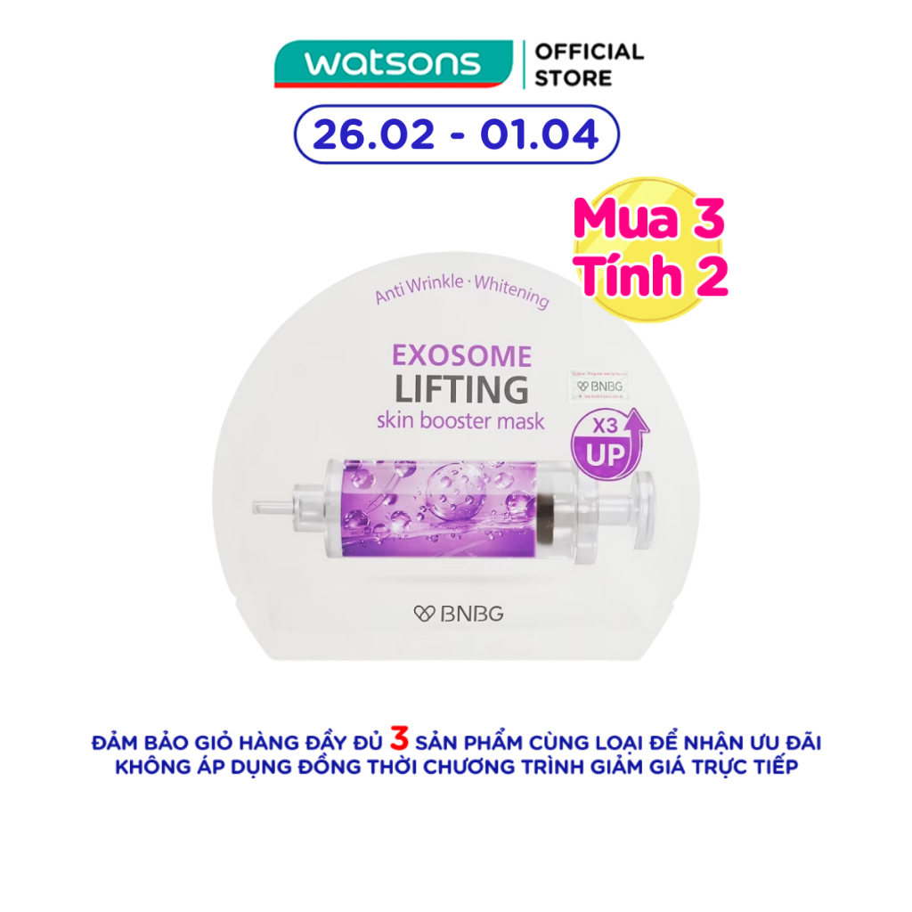 Mặt Nạ BNBG Nâng Cơ, Trẻ Hóa Da Bnbg Skin Booster Exosome Mask 30ml
