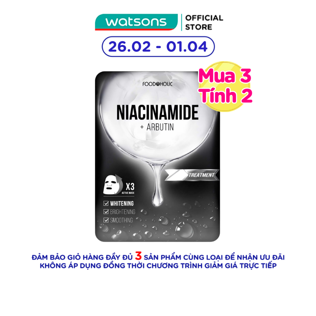 Mặt Nạ Foodaholic Niacinamide Dưỡng Sáng, Căng Bóng Da Niacinamide Ample Mask 23ml