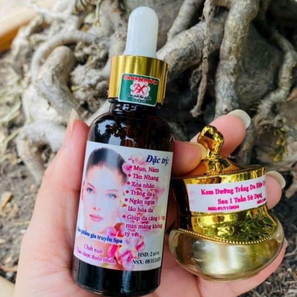Combo Tái Tạo Da Spa Thảo Dược Gia Truyền (1 kem + 1 serum)