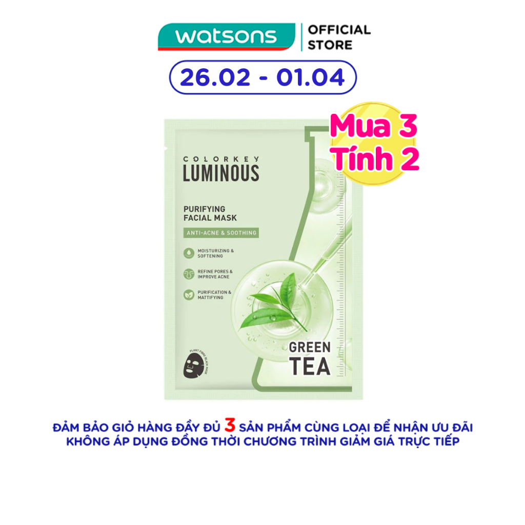 Mặt Nạ Colorkey Luminous Purifying Facial Mask 25ml