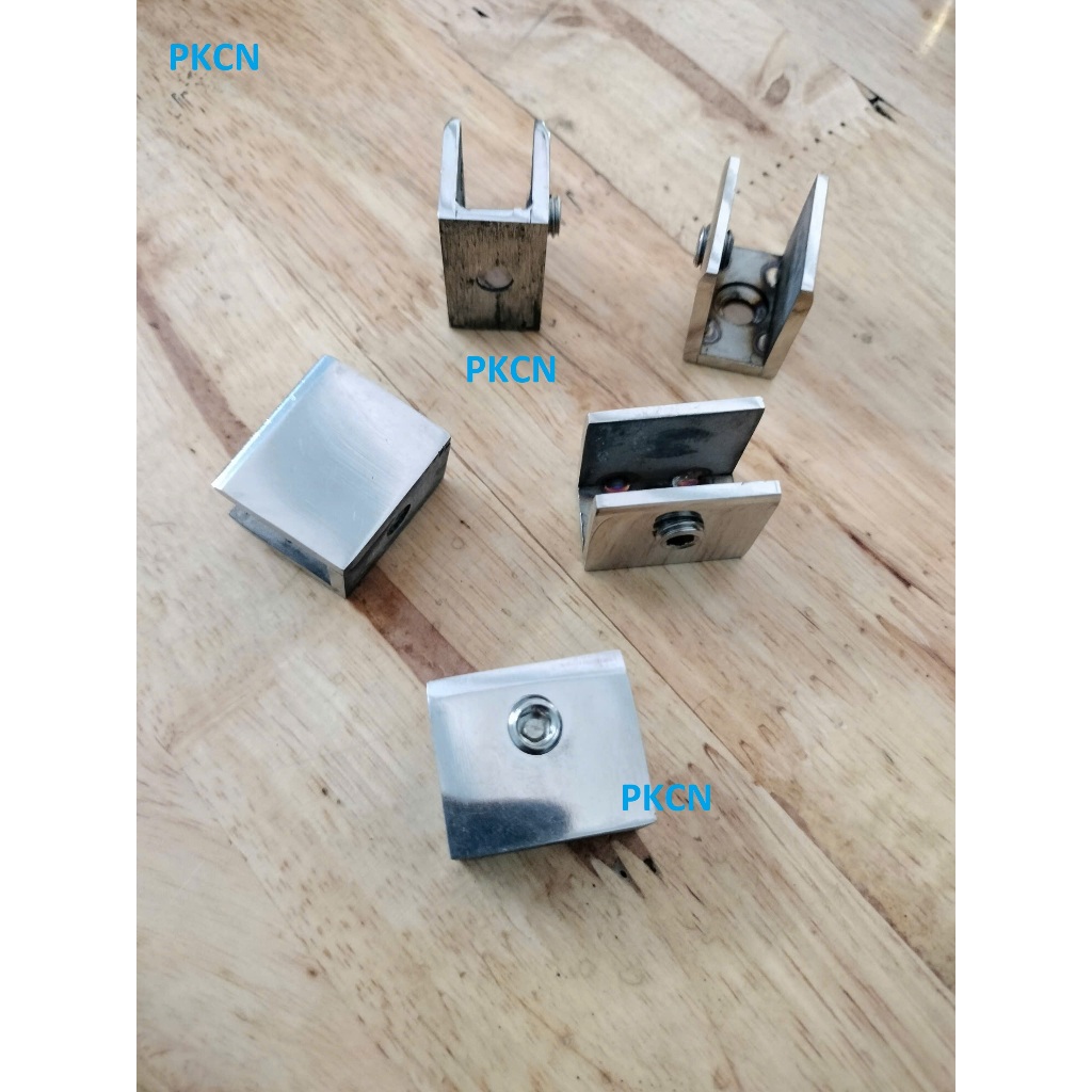 Bát U  VUÔNG inox 304/ Kẹp kính chữ u/ Bát kính