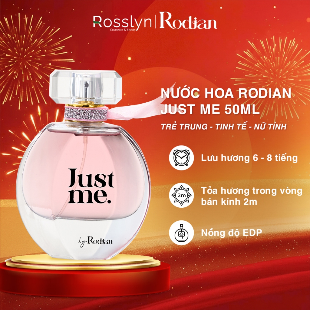 Nước Hoa Nữ Rodian Just Me 50 ml - Hương thơm thanh lịch, trẻ trung và tinh tế Rosslyn SHOP