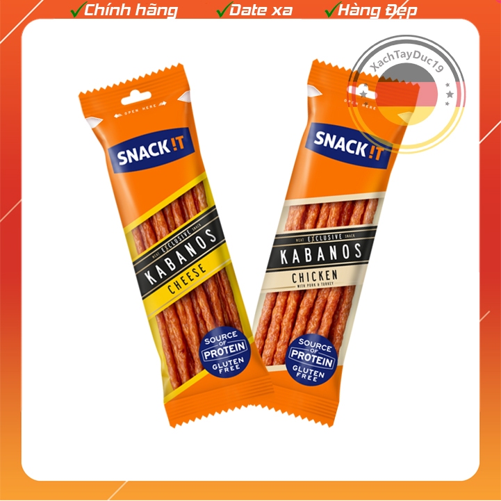 SALAMI que KABANOS vị phô mai, gà - Gói 120g