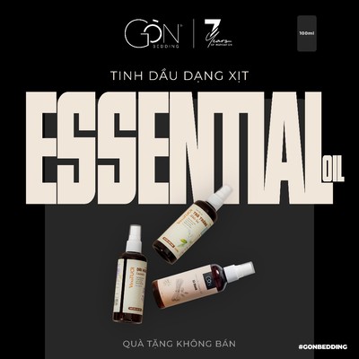 [QUÀ TẶNG KHÔNG BÁN] Tinh Dầu Dạng Xịt Vina Tươi x Gòn Bedding Dành Riêng Cho Chăn Ga 100 ml